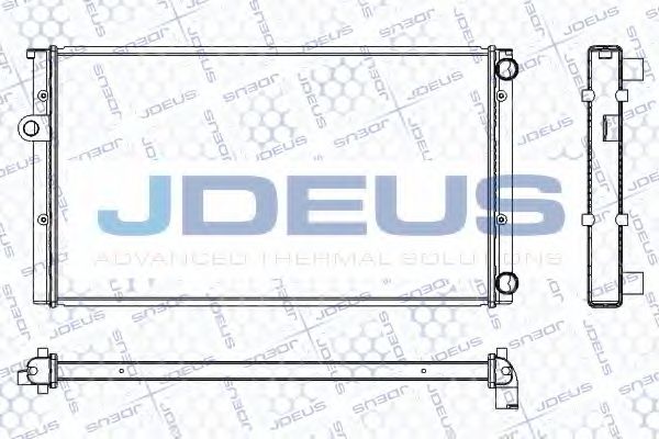 Радиатор, охлаждение двигателя JDEUS RA0300451