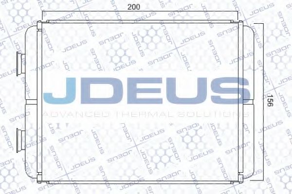 Теплообменник, отопление салона JDEUS 228M33A