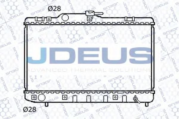 Радиатор, охлаждение двигателя JDEUS 028N18