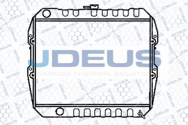 Радиатор, охлаждение двигателя JDEUS 028N35