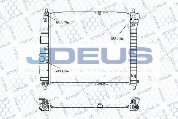 Радиатор, охлаждение двигателя JDEUS 056M10