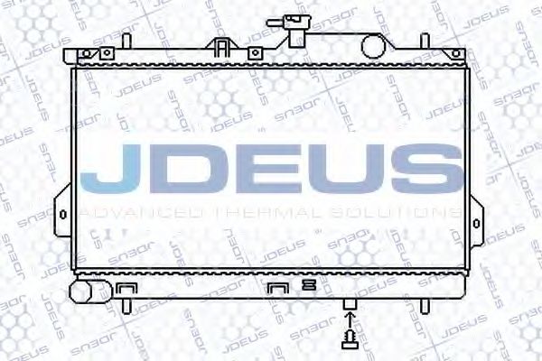 Радиатор, охлаждение двигателя JDEUS 054M17