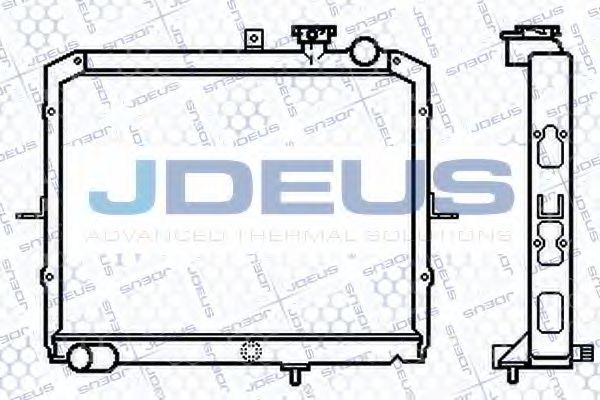 Радиатор, охлаждение двигателя JDEUS 065M04