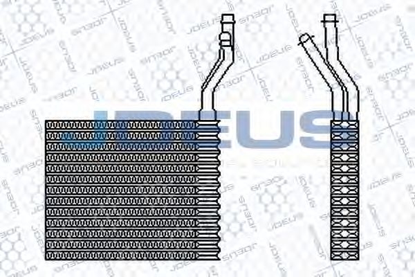 Теплообменник, отопление салона JDEUS 212M24