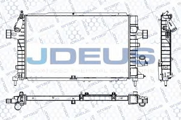 Радиатор, охлаждение двигателя JDEUS RA0201010