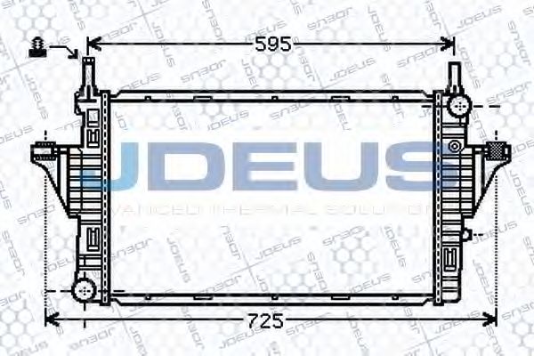 Радиатор, охлаждение двигателя JDEUS 017M50