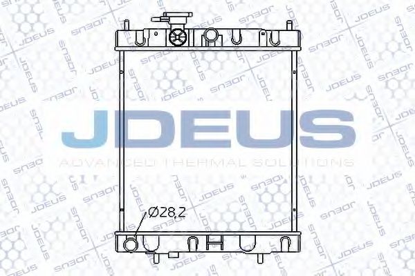 Радиатор, охлаждение двигателя JDEUS 019M17