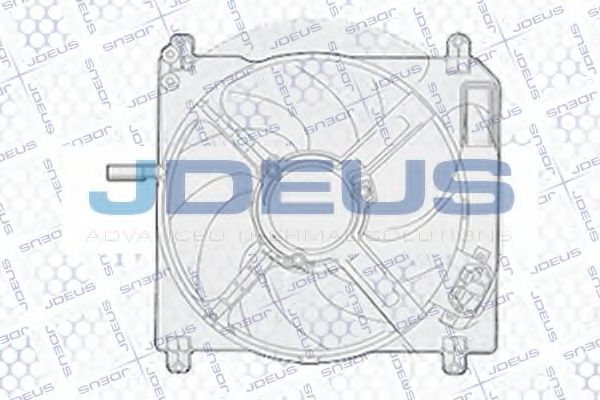 Вентилятор, охлаждение двигателя JDEUS EV816800