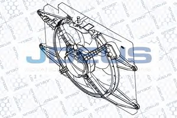 Вентилятор, охлаждение двигателя JDEUS EV836010