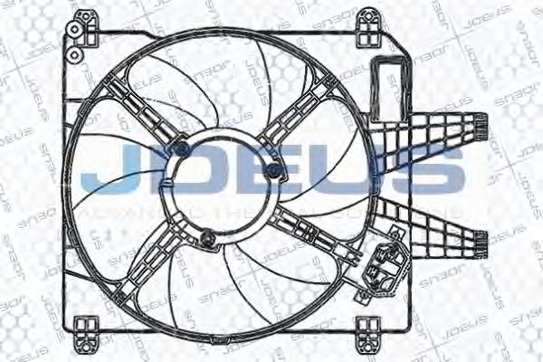 Вентилятор, охлаждение двигателя JDEUS EV836400