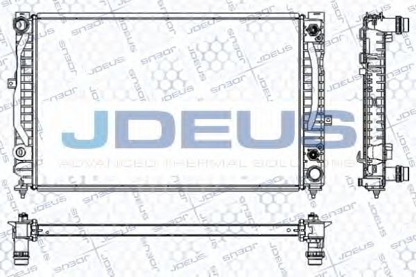 Радиатор, охлаждение двигателя JDEUS RA0010220