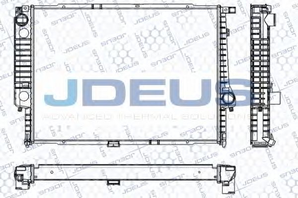 Радиатор, охлаждение двигателя JDEUS RA0050430