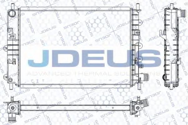 Радиатор, охлаждение двигателя JDEUS RA0120560