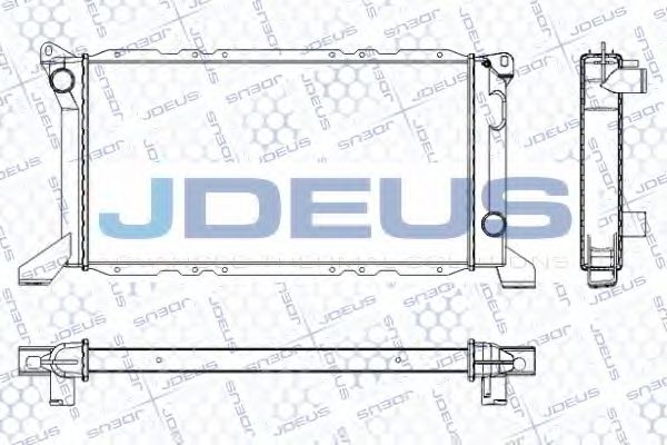 Радиатор, охлаждение двигателя JDEUS RA0120830