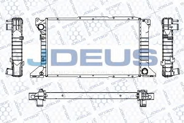 Радиатор, охлаждение двигателя JDEUS RA0120980