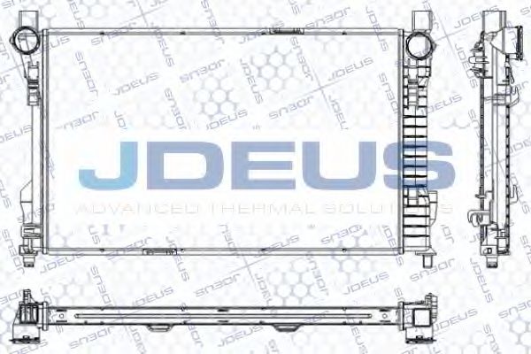 Радиатор, охлаждение двигателя JDEUS RA0170570