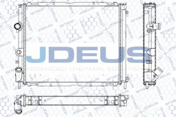 Радиатор, охлаждение двигателя JDEUS RA0230590