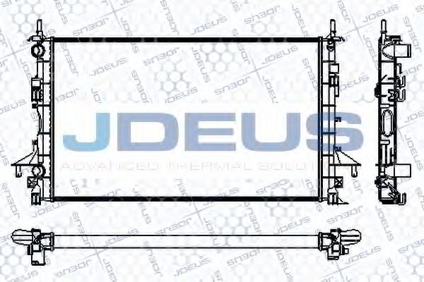 Радиатор, охлаждение двигателя JDEUS RA0230690