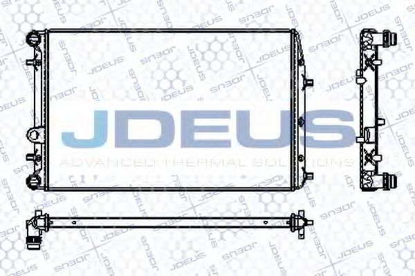 Радиатор, охлаждение двигателя JDEUS RA0250110