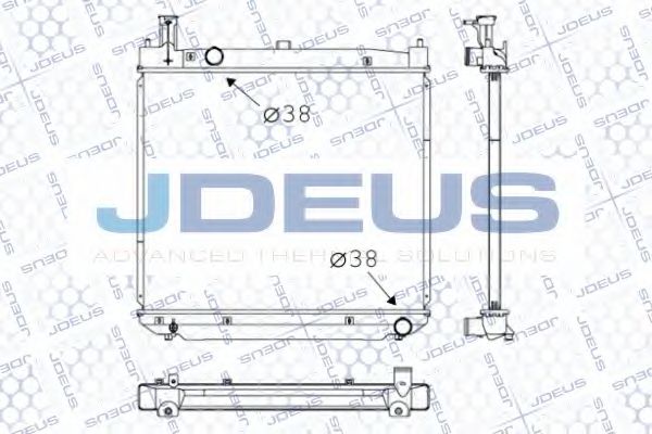 Радиатор, охлаждение двигателя JDEUS 028M16