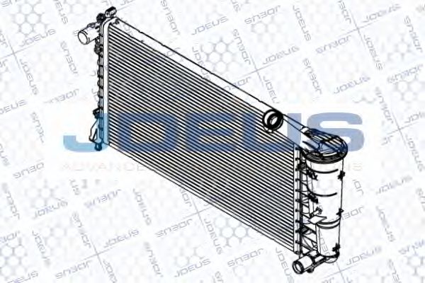 Радиатор, охлаждение двигателя JDEUS RA0360140