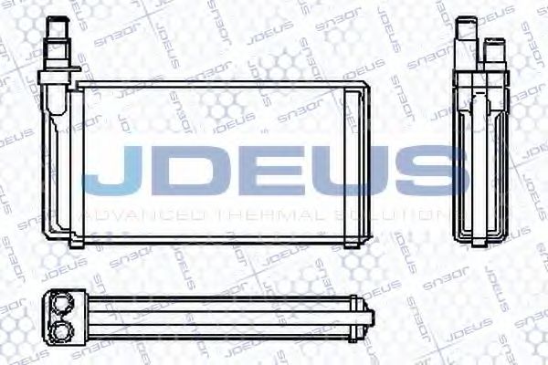 Теплообменник, отопление салона JDEUS RA2000000