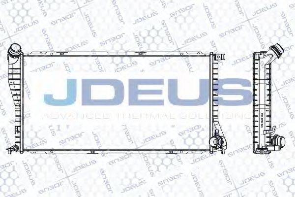 Радиатор, охлаждение двигателя JDEUS RA0050740