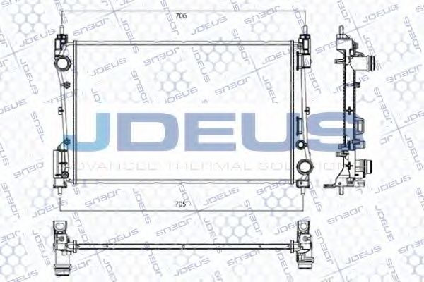 Радиатор, охлаждение двигателя JDEUS RA0200931