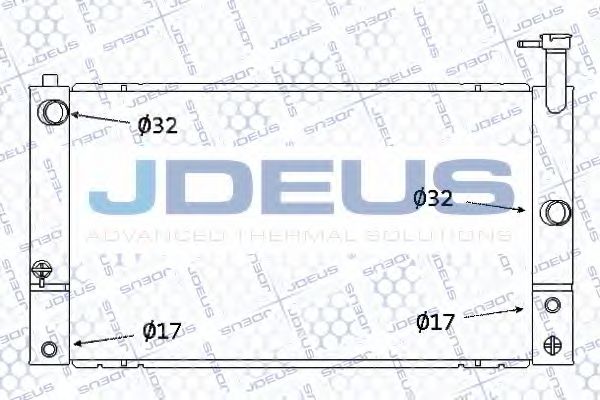 Радиатор, охлаждение двигателя JDEUS 028M53