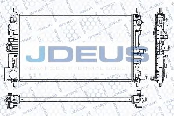 Радиатор, охлаждение двигателя JDEUS RA0560000