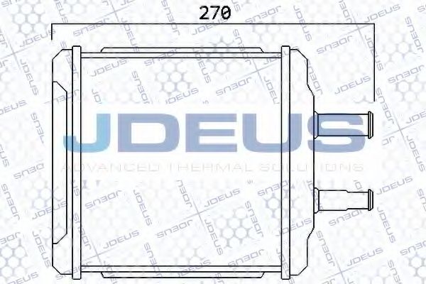 Теплообменник, отопление салона JDEUS 256M09