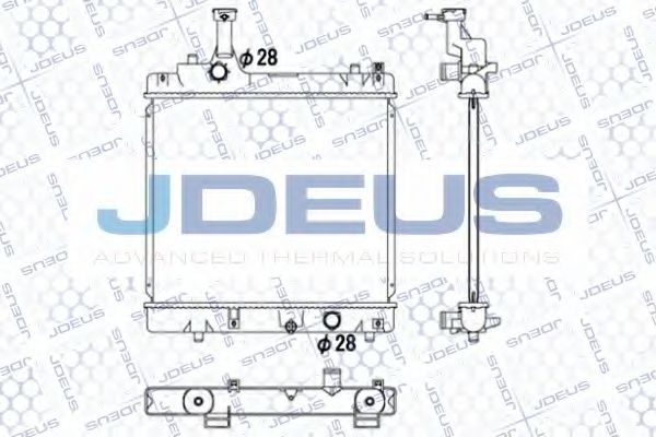 Радиатор, охлаждение двигателя JDEUS 042M24
