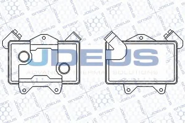 масляный радиатор, двигательное масло JDEUS 417M32A