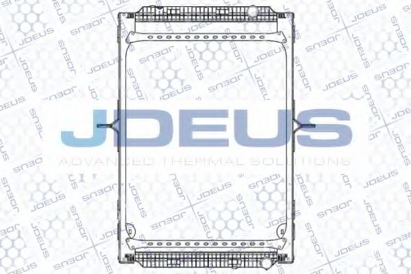Радиатор, охлаждение двигателя JDEUS 123M19A
