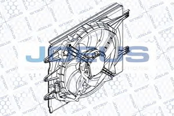 Вентилятор, охлаждение двигателя JDEUS EV8A9610