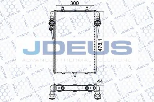 Радиатор, охлаждение двигателя JDEUS 043M13