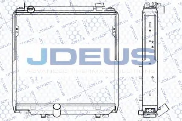 Радиатор, охлаждение двигателя JDEUS 028M86