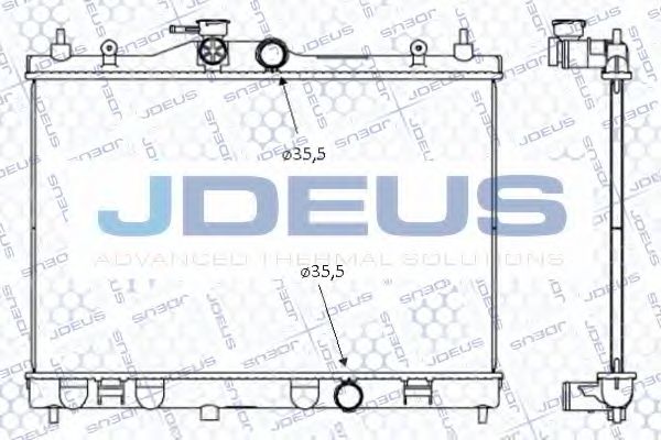 Радиатор, охлаждение двигателя JDEUS 019M68