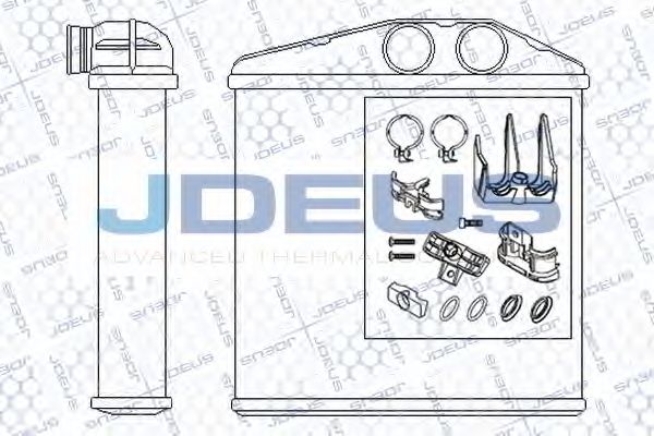 Теплообменник, отопление салона JDEUS 220M47A