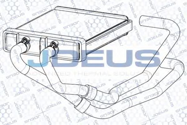 Теплообменник, отопление салона JDEUS RA2140081