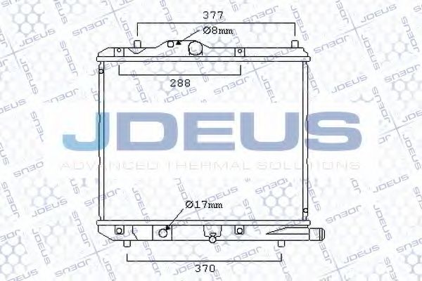 Радиатор, охлаждение двигателя JDEUS 042M28