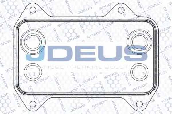 масляный радиатор, двигательное масло JDEUS 408M01A