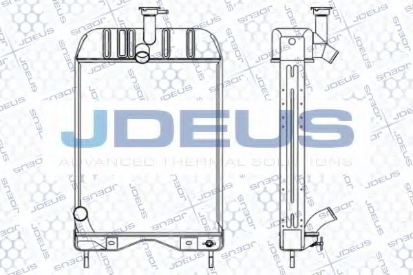 Радиатор, охлаждение двигателя JDEUS 098M02A