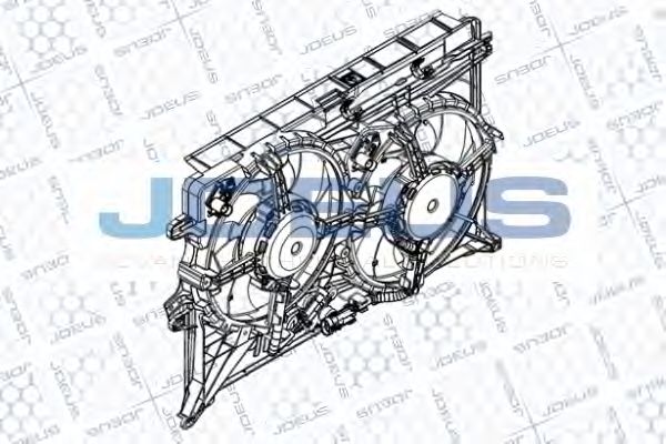 Вентилятор, охлаждение двигателя JDEUS EV8E9740