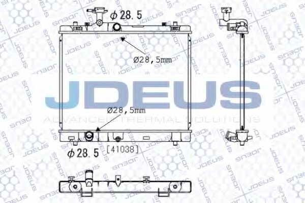 Радиатор, охлаждение двигателя JDEUS 042M25
