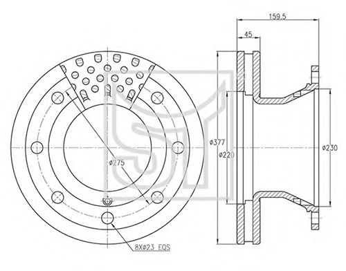 Тормозной диск ST-TEMPLIN 03.110.0251.090