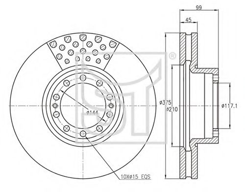 Тормозной диск ST-TEMPLIN 03.110.0275.890