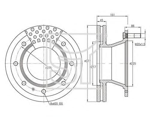 Тормозной диск ST-TEMPLIN 03.110.0823.430