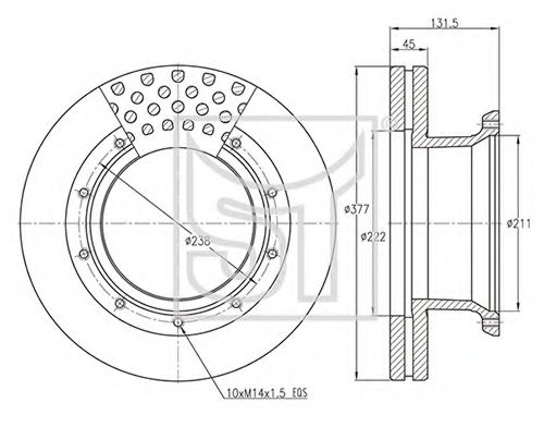 Тормозной диск ST-TEMPLIN 03.110.1926.400