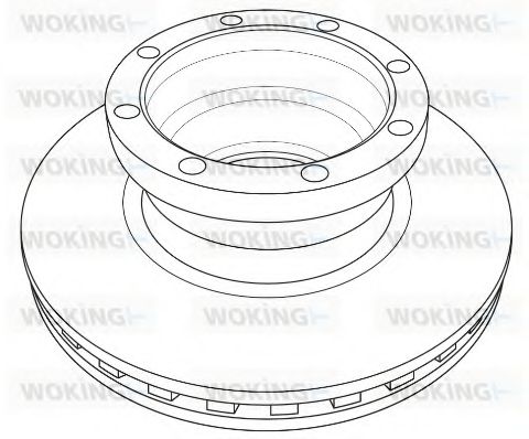 Тормозной диск WOKING NSA1232.20